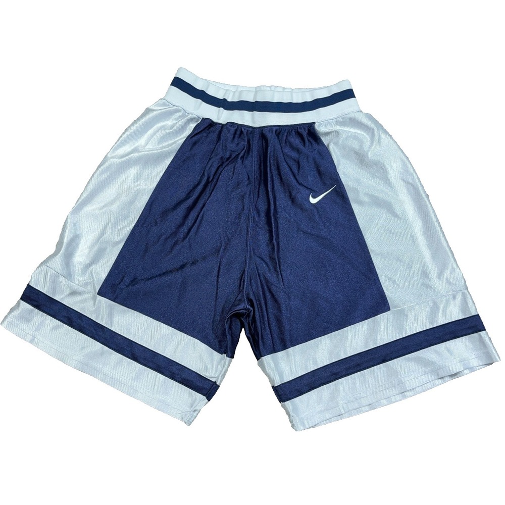 Vintage Y2K Nike Basketball Shorts Men Medium Blue Shinny Dazzle Baggy Jock Gym